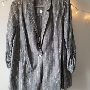 Pinstripe Blazer